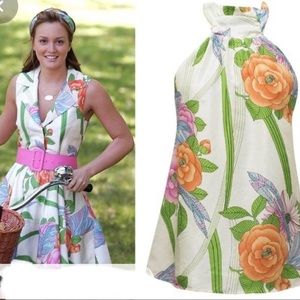 Alice + Olivia garden floral halter